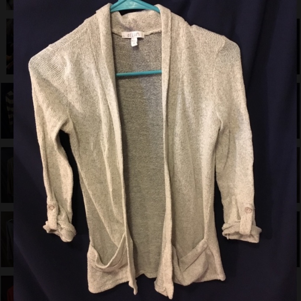 Gray dELiA*S Cardigan